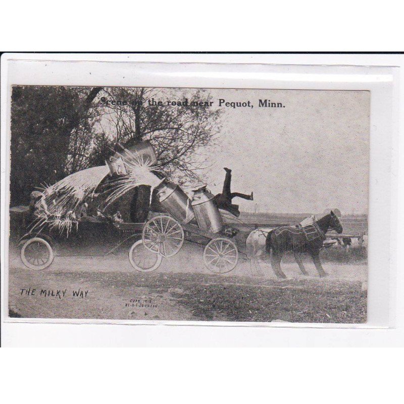 SURREALISME - Photomontage: the milky way - Pequot Minnessota - très bon état