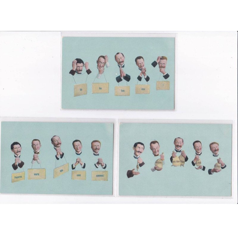 SURREALISME:- Photomontage : série de 6 cartes - très bon état