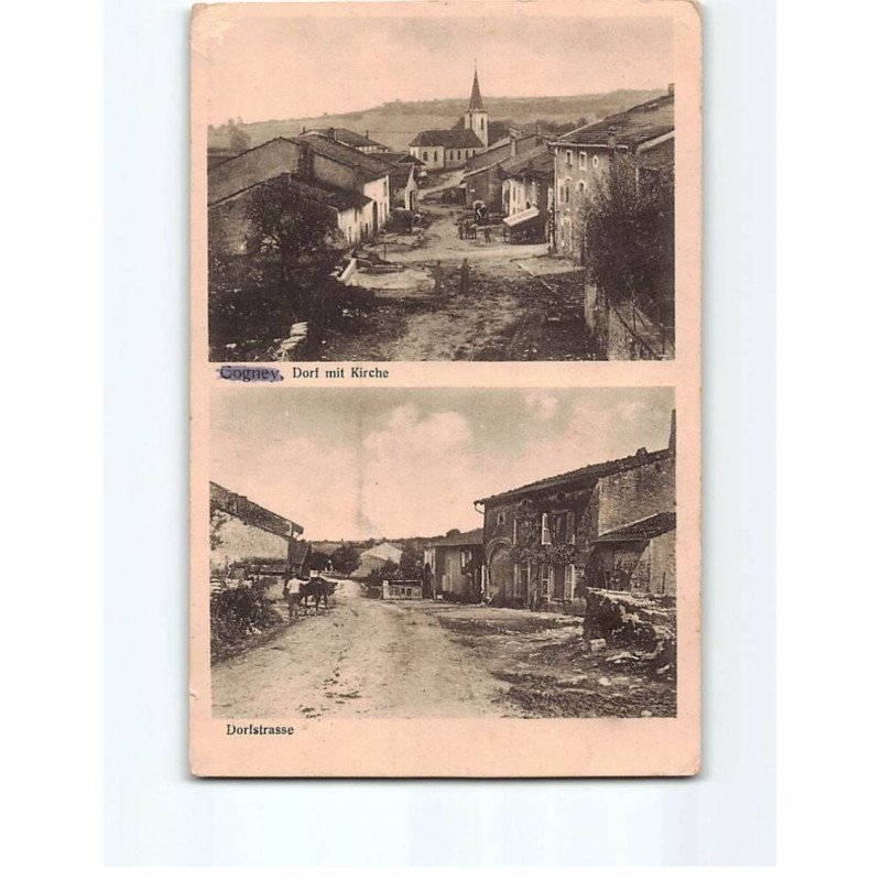 COGNEY? : Dorf mit Kirche, Dorfstrasse - état COGNEY? : Dorf mit Kirche, Dorfstrasse - état