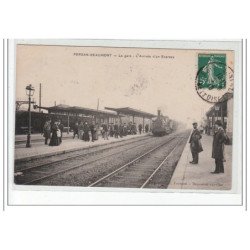 PERSAN-BEAUMONT - La gare - l'Arrivée d'un Express - très bon état