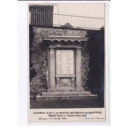 SAINT-PRIVE: inauguration de monument aux morts, 1924 - très bon état