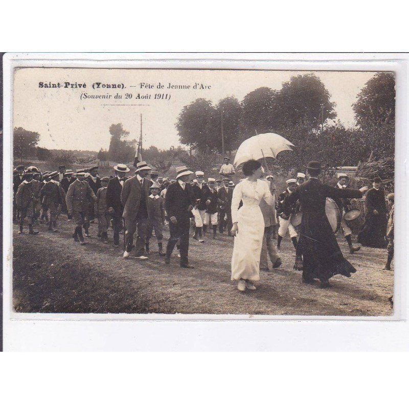SAINT-PRIVE: fête de jeanne d'arc, 1911 - très bon état