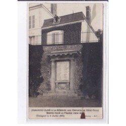 SAINT-PRIVE: inauguration de monument aux morts, 1924 - état