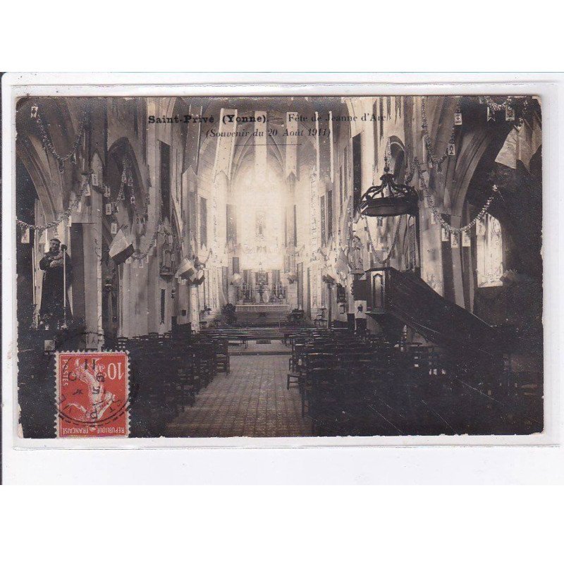 SAINT-PRIVE: fête de jeanne d'arc, 1911 - très bon état