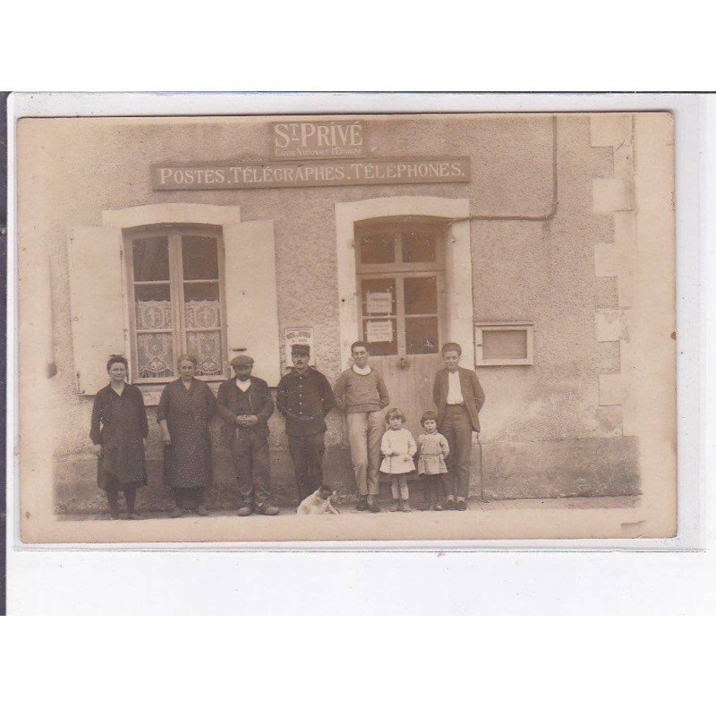 SAINT-PRIVE: postes télégraphges, téléphones - très bon état