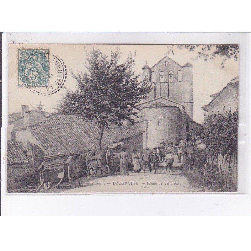 LOUGRATTE: route de villeréal - très bon état LOUGRATTE: route de villeréal - très bon état