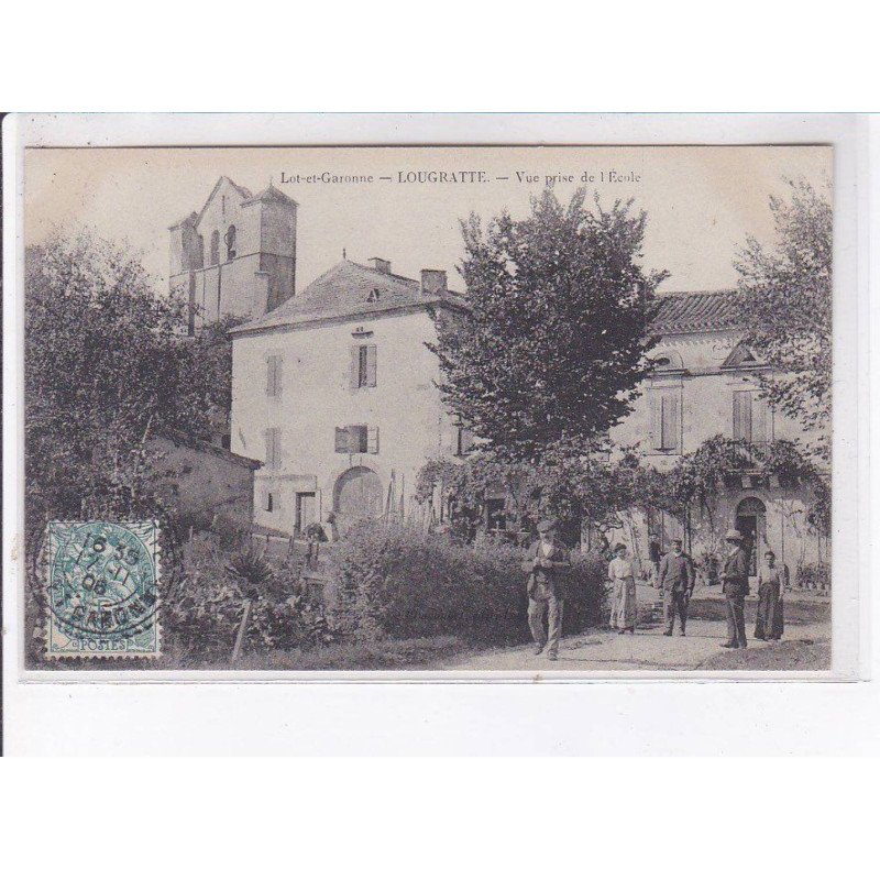 LOUGRATTE: vue prise de l'école - très bon état LOUGRATTE: vue prise de l'école - très bon état