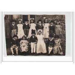 RODEZ - CARTE PHOTO - Groupe d'enfants déguisés - très bon état