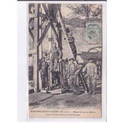 SAINT-PIERRE-MONTLIMART: mines d'or de la bellière - très bon état