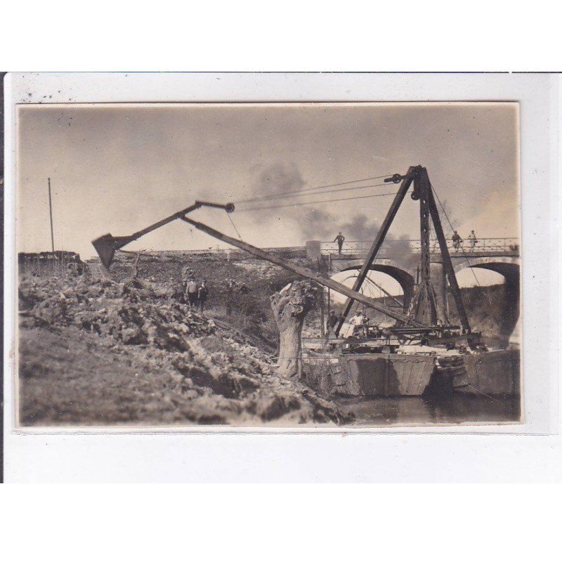 SAINT-GERMES-sur-LOIRE: drague de l'authion, 22 avril 1929 - très bon état