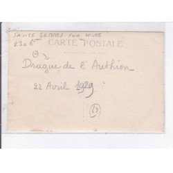 SAINT-GERMES-sur-LOIRE: drague de l'authion, 22 avril 1929 - très bon état