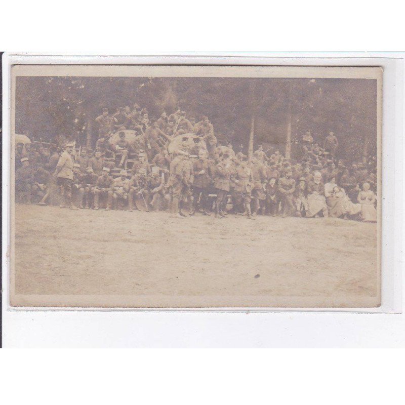 ROUFFY: char, militaire, souvenir de la fête du quartier 1911 - très bon état