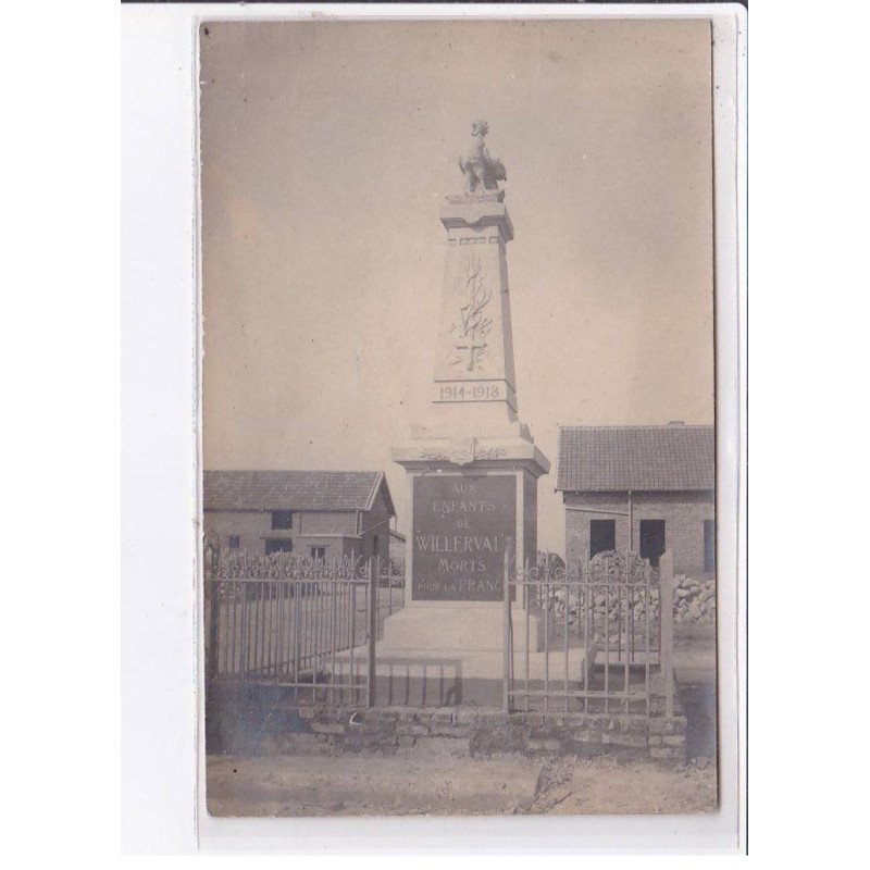 WILLERVAL: monument aux morts - très bon état