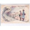 PUBLICITE: souvenir du petit français illustré, rêves d'avenir, escalier vers le paradis - très bon état
