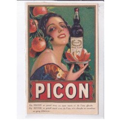 PUBLICITE: picon, cmaps, alcool, se prend avec ou sans sucre et de l'eau glacé - très bon état