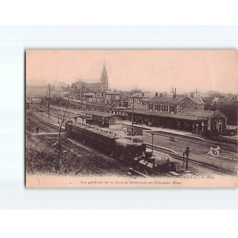 Vue générale de la gare de SAINT JUST EN CHAUSSEE - état