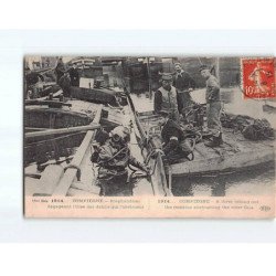 COMPIEGNE : 1914, Scaphandrier dégageant l'Oise des débris qui l'obstruent - très bon état