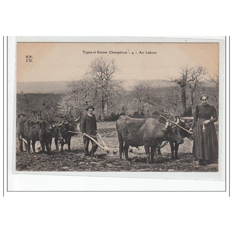 TYPES ET SCENES CHAMPETRES - Au Labour - très bon état