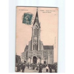 FLERS : Eglise Saint-Jean, sortie de messe - état