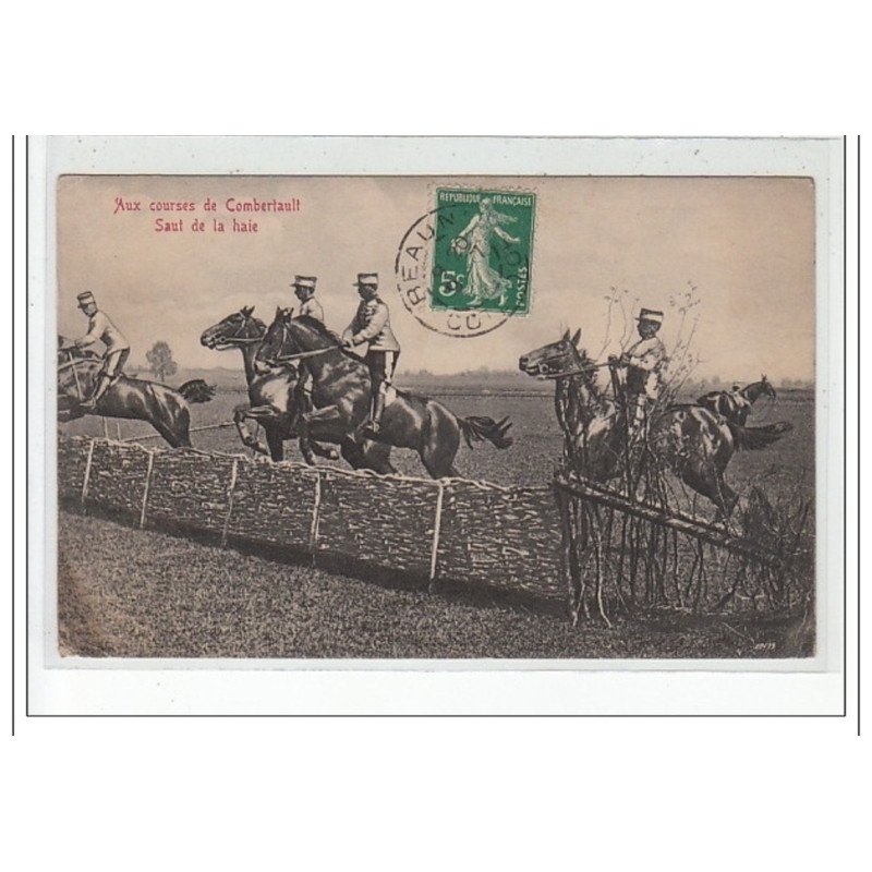 Aux courses de COMBERTAULT - Saut de la Haie - très bon état