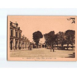 ARGENTAN : Jardin et Place de la Gare - état