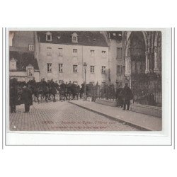 DIJON - Les Inventaires de l'Eglise 3 Février 1906 - Les Gendarmes Place Edgar Quinet - très bon état