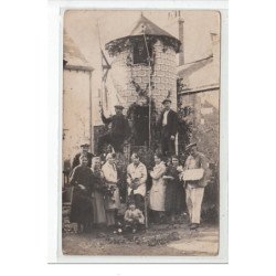 COTES D'ARMOR A SITUER - CARTE PHOTO - MOULIN - PHOTO DE FAMILLE - très bon état