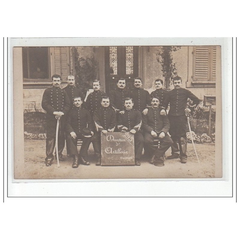 MONTBELIARD - Direction d'Artillerie 295è - CARTE PHOTO - MILITAIRES - très bon état