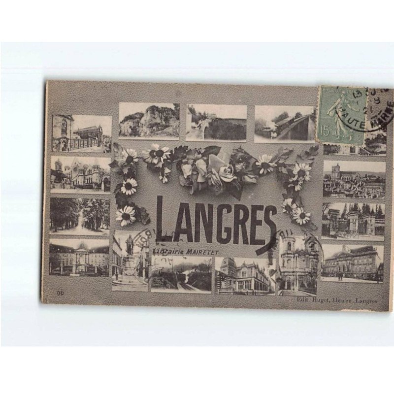 LANGRES : Carte Souvenir - état