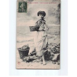 BOULOGNE SUR MER : Marchande de poisson - état