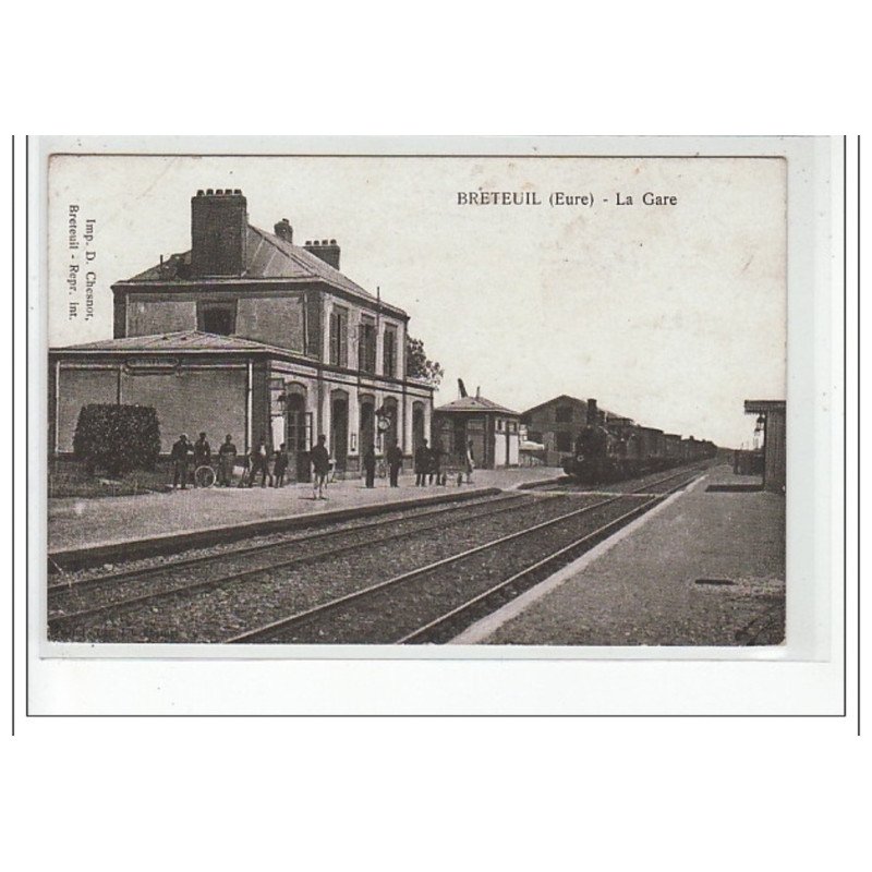 BRETEUIL - La gare - Vue intérieure - très bon état