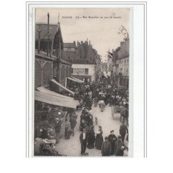 DIJON - Rue Bannelier un jour de Marché - très bon état