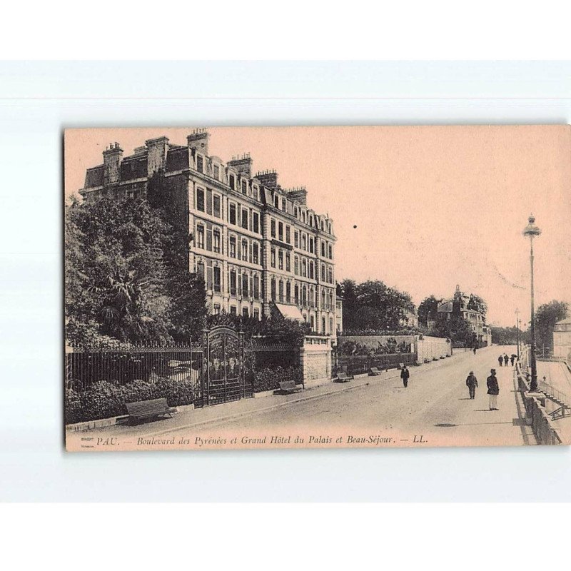 PAU : Boulevard des Pyrénées et Grand Hôtel du Palais et Beau-Séjour - très bon état