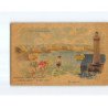 BIARRITZ : Carte publicitaire, Biscuits Lefevre-Utile, Grand pris Paris 1900 - très bon état