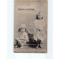 CAPVERN : Carte Souvenir, les Enfants dans les villes d'Eau Purgatives - très bon état