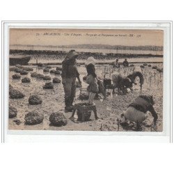 ARCACHON - Côte d'Argent - Parqueurs et parqueuses au travail - très bon état