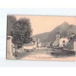 Une rue et l'Eglise d'Arrens - très bon état