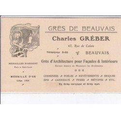 PUBLICITE: art nouveau, grès de beauvais, charles gréber, grès d'architecture pour façades et intérieurs - très bon état