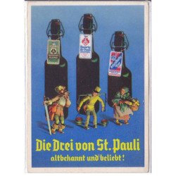 PUBLICITE: die drei von st-pauli, bière - très bon état