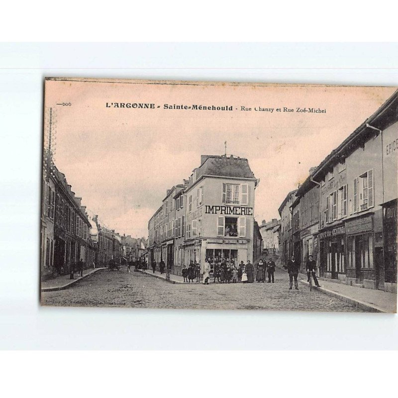 SAINTE MENEHOULD : Rue Chanzy et rue Zoé-Michel - état