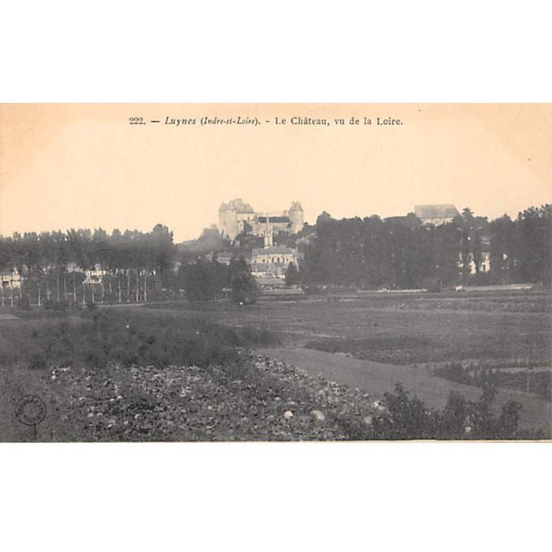 LUYNES - Le Château, vu de la Loire - très bon état