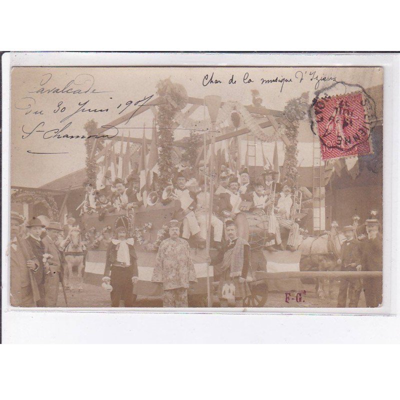 SAINT-CHAMOND: cavalcade, char d'izieux - état