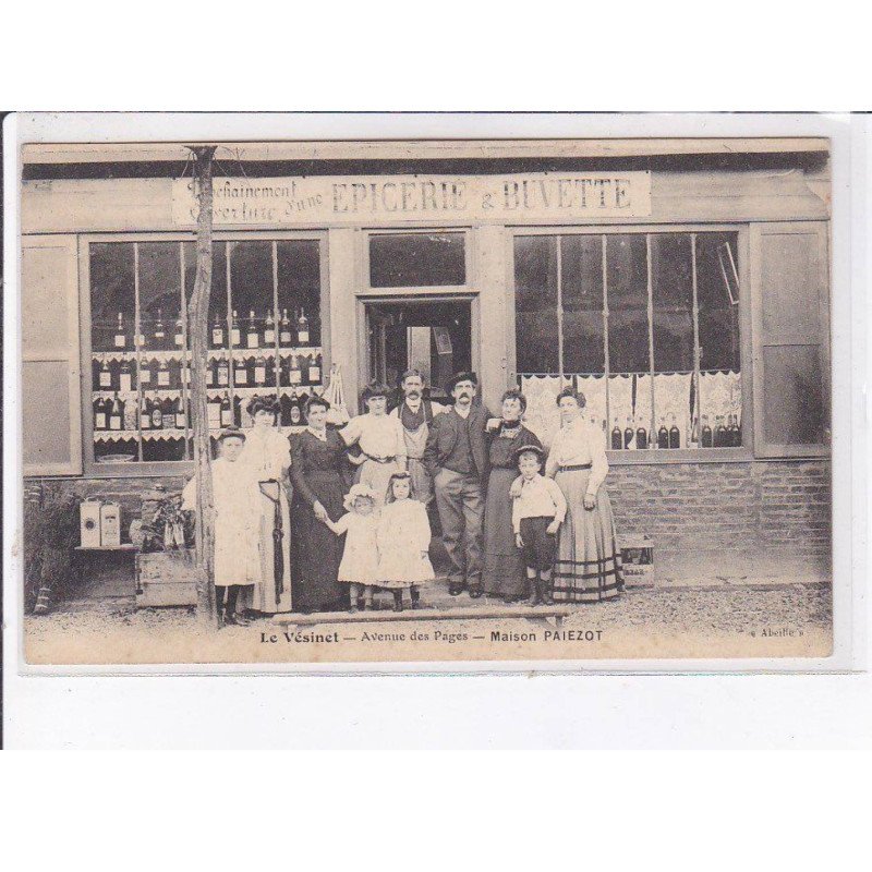 LE VESINET: avenue des pages, maison paiezot, épicerie et buvette - très bon état