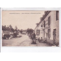 COURTHIEZY: route nationale et monument aux morts - très bon état