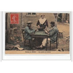 SCENES DU BERRY - Une partie de brézin - très bon état