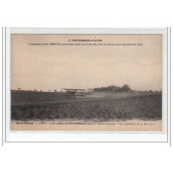 FONTGOMBAUD - AVIATION - Demazel atterrissant après un de ses vols-la descente piquée épouvante la foule - très bon état
