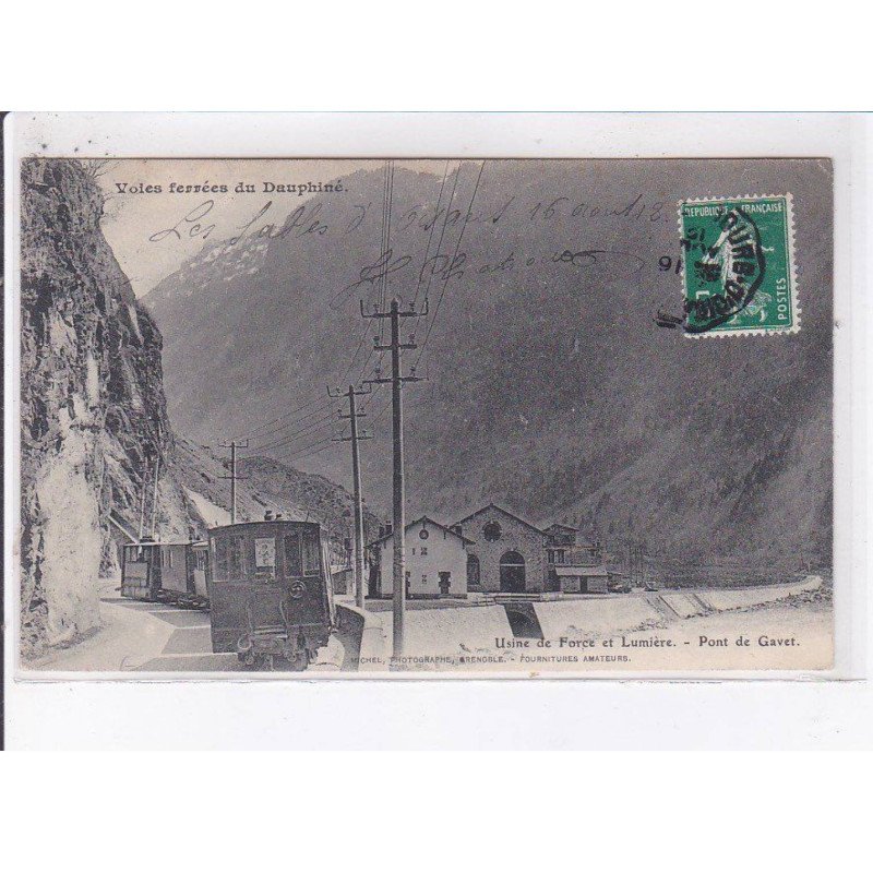 PONT DE GAVET: usine de force et lumière, chemin de fer - très bon état