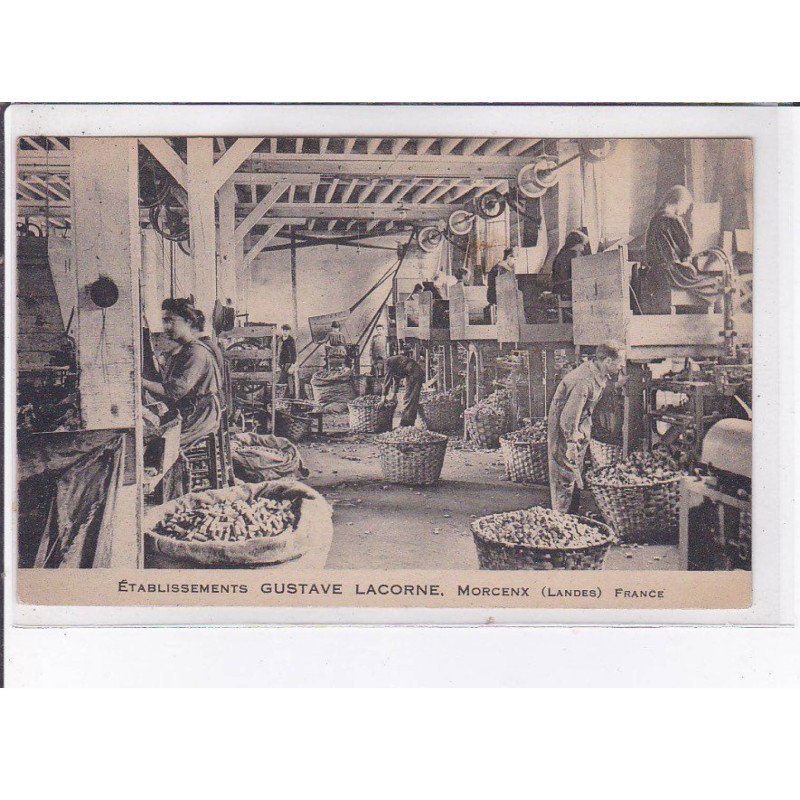 MORCENX: établissements gustave lacorne, fabrique de bouchon de liège - très bon état