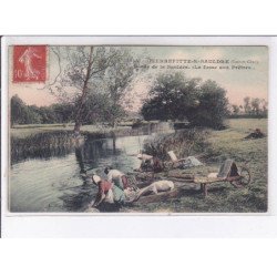 PIERREFITTE-sur-SAULDRE: bords de la sauldre, la fosse aux prètres, laveuses - très bon état