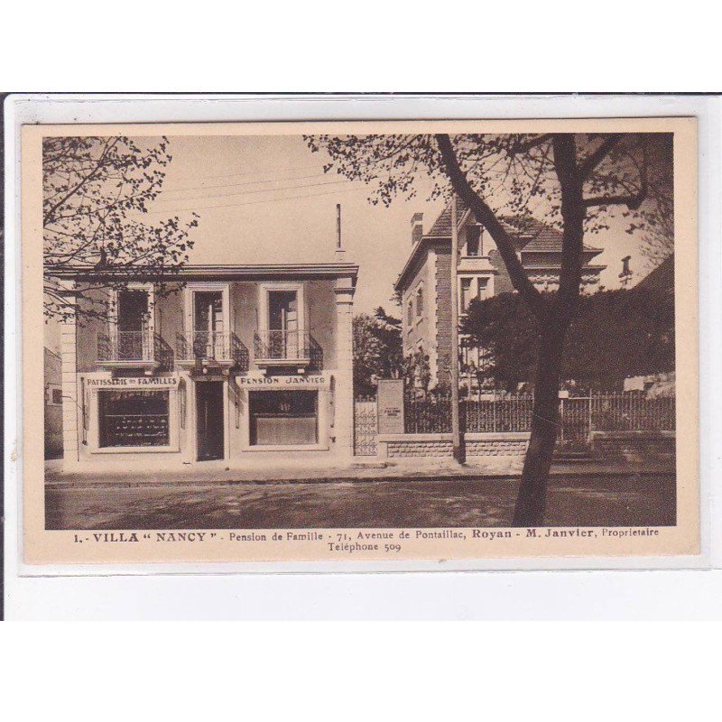ROYAN: villa "nancy" pension de famille, pension janvier - très bon état